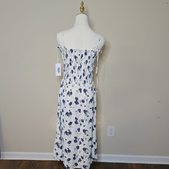 Reformation Blue Floral Midi Dress - Picture 6 of 7